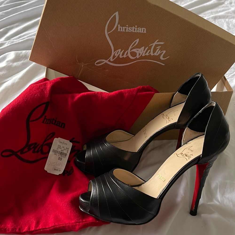 Christian Louboutin Armadillo 120 Napa black sz 38, 8